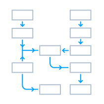 Fully-integrated connectors illustrative icon