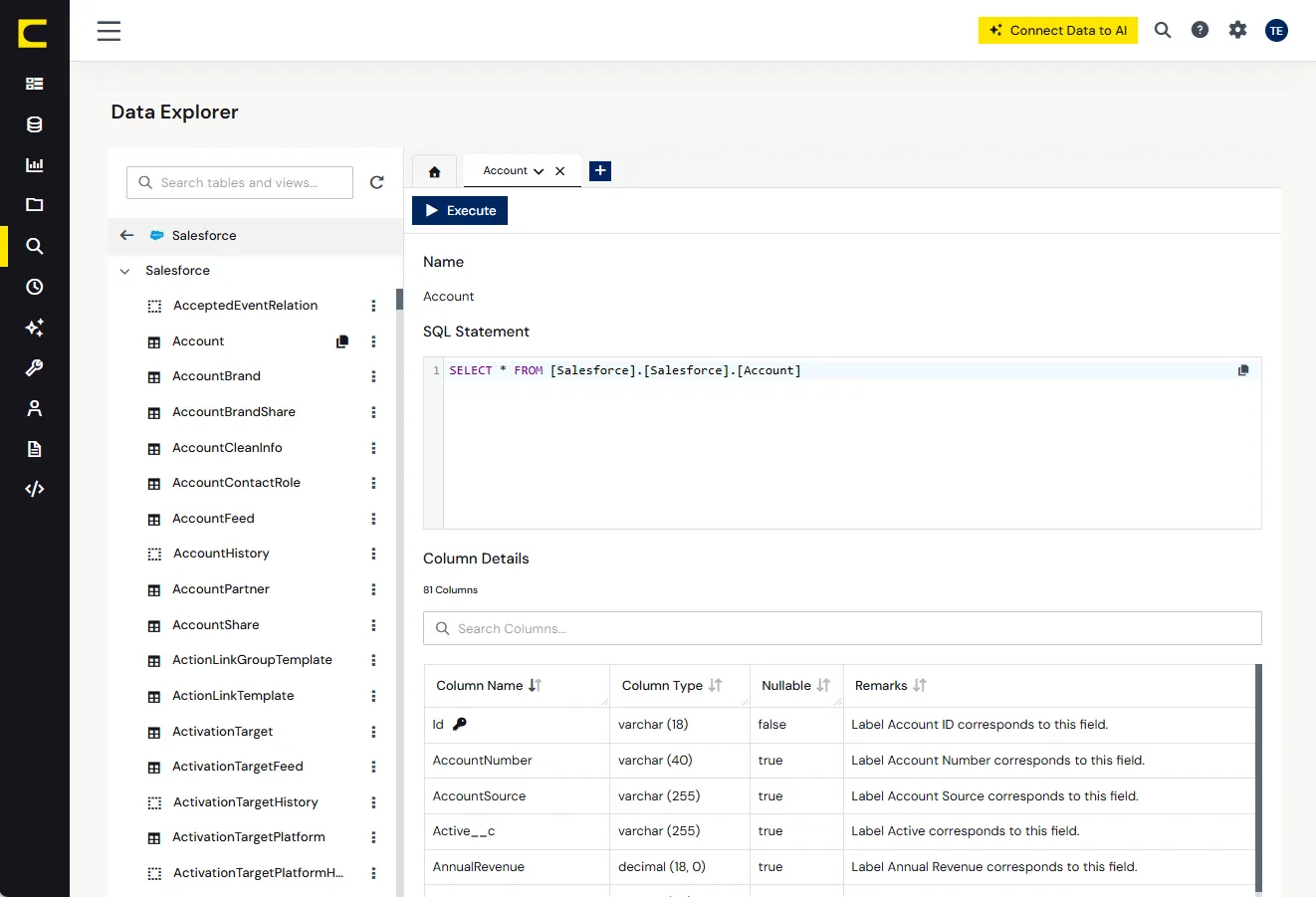 Custom objects and user-defined fields are included