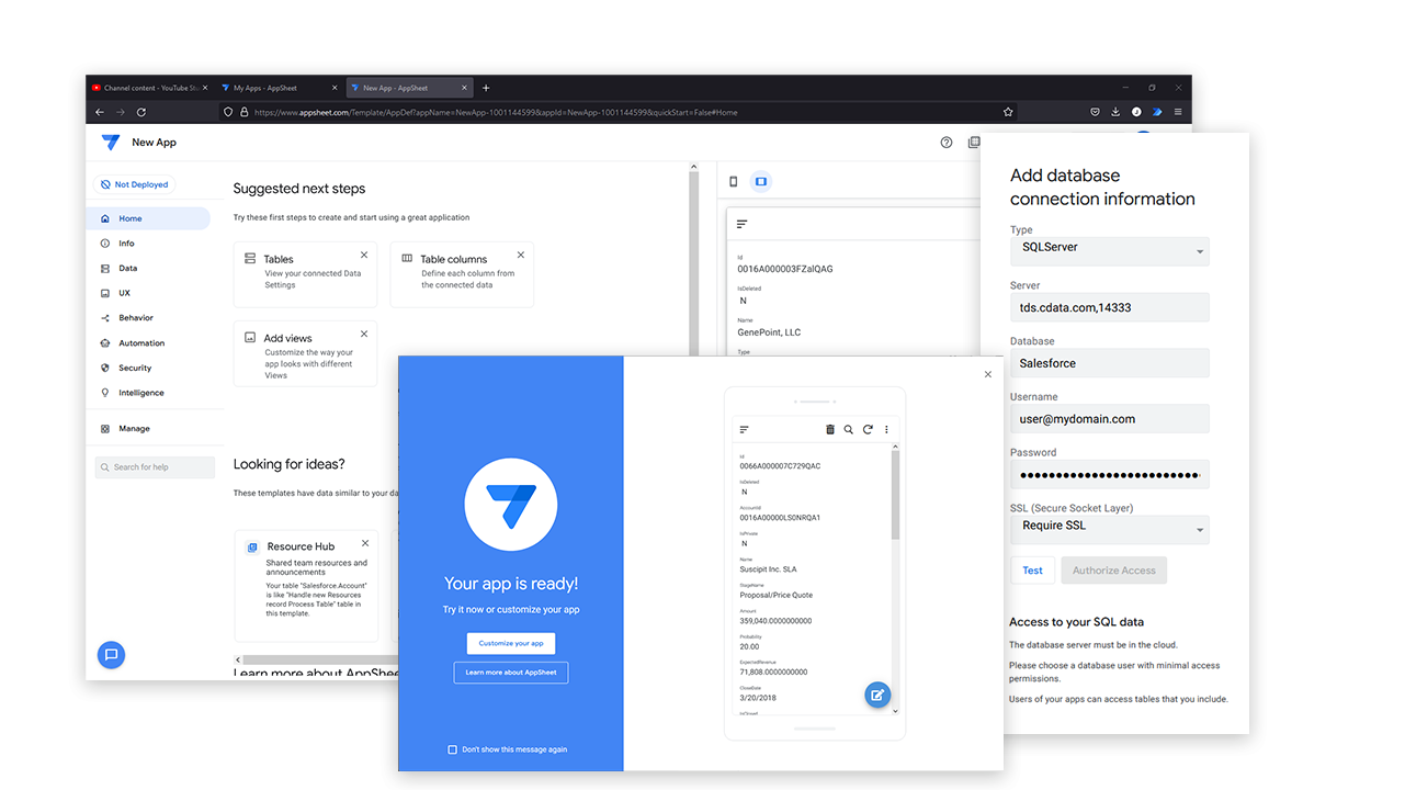 AppSheet Dashboard