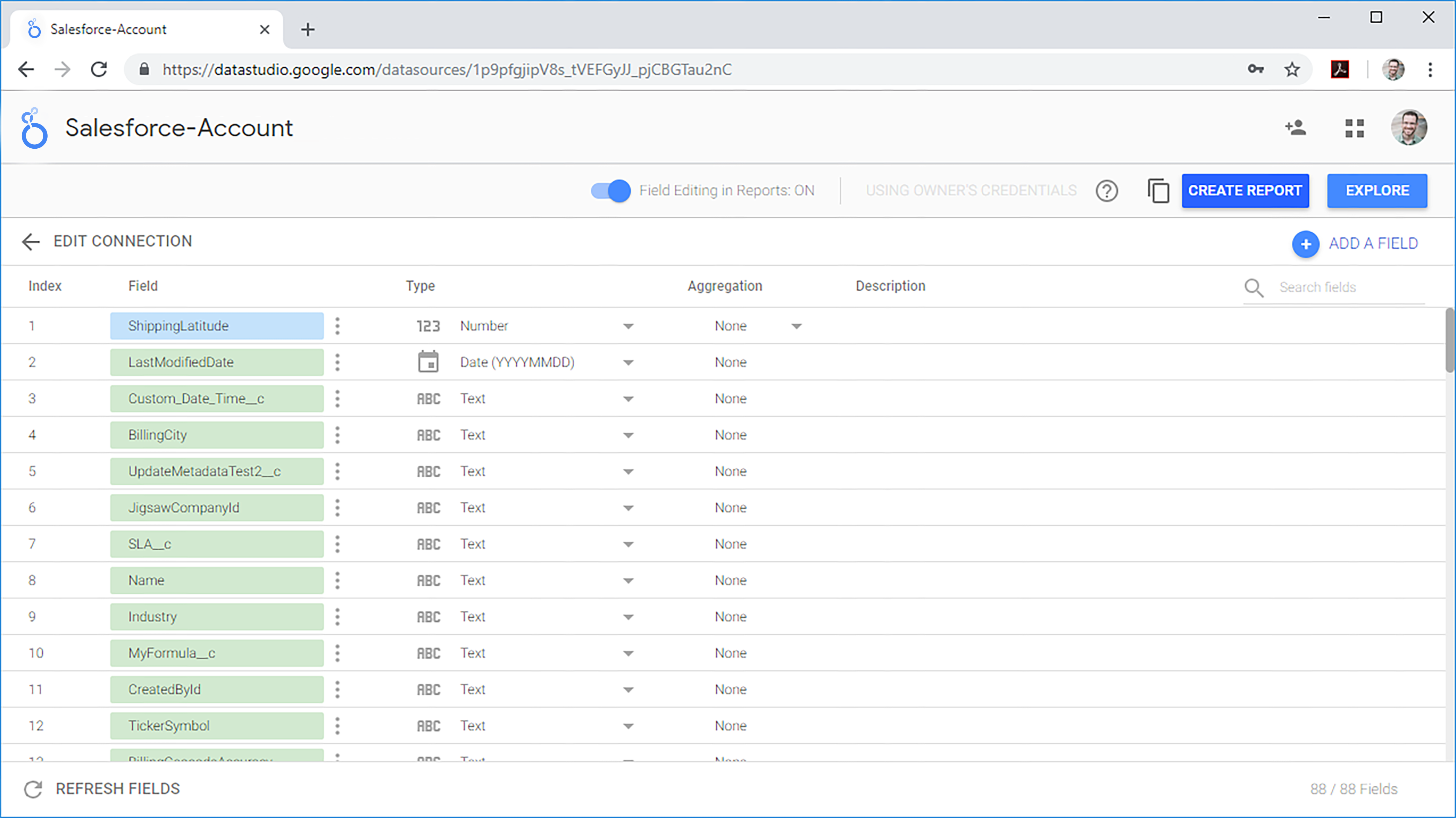 Reports from CData Connect Data Sources in Looker Studio