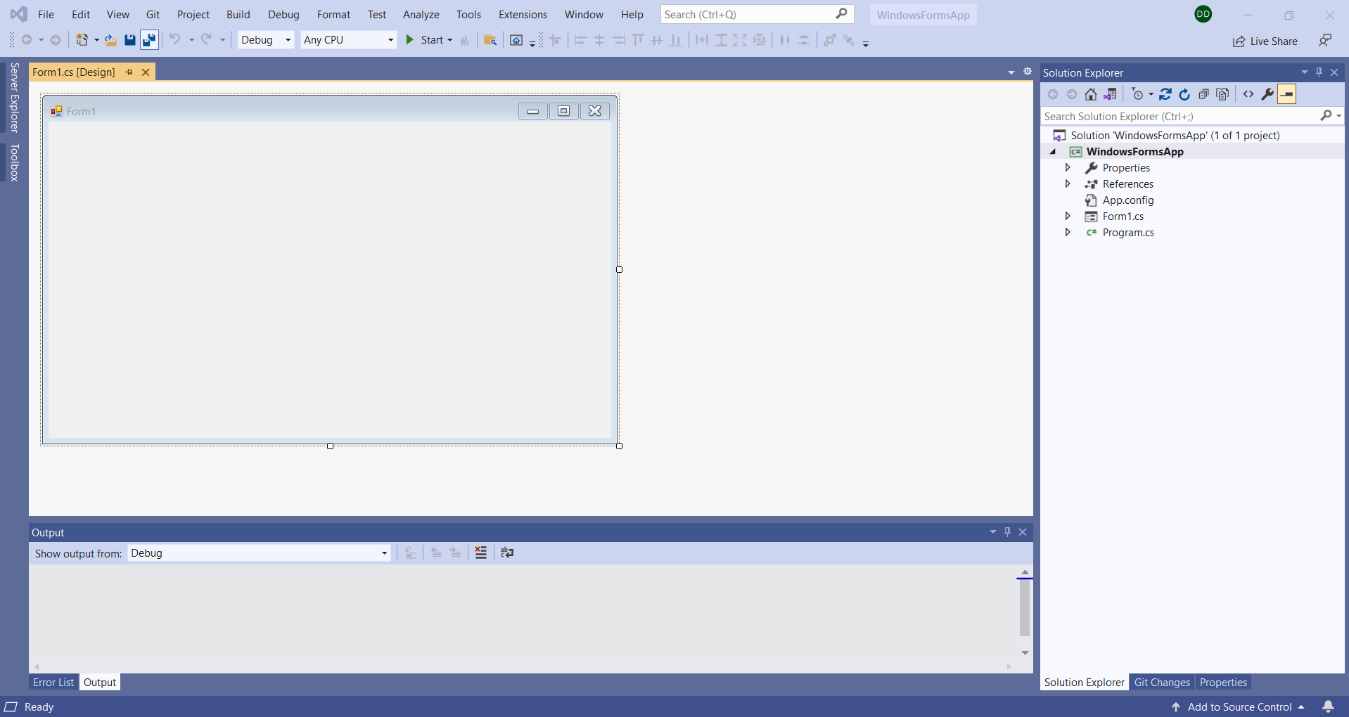 The project is ready to be used