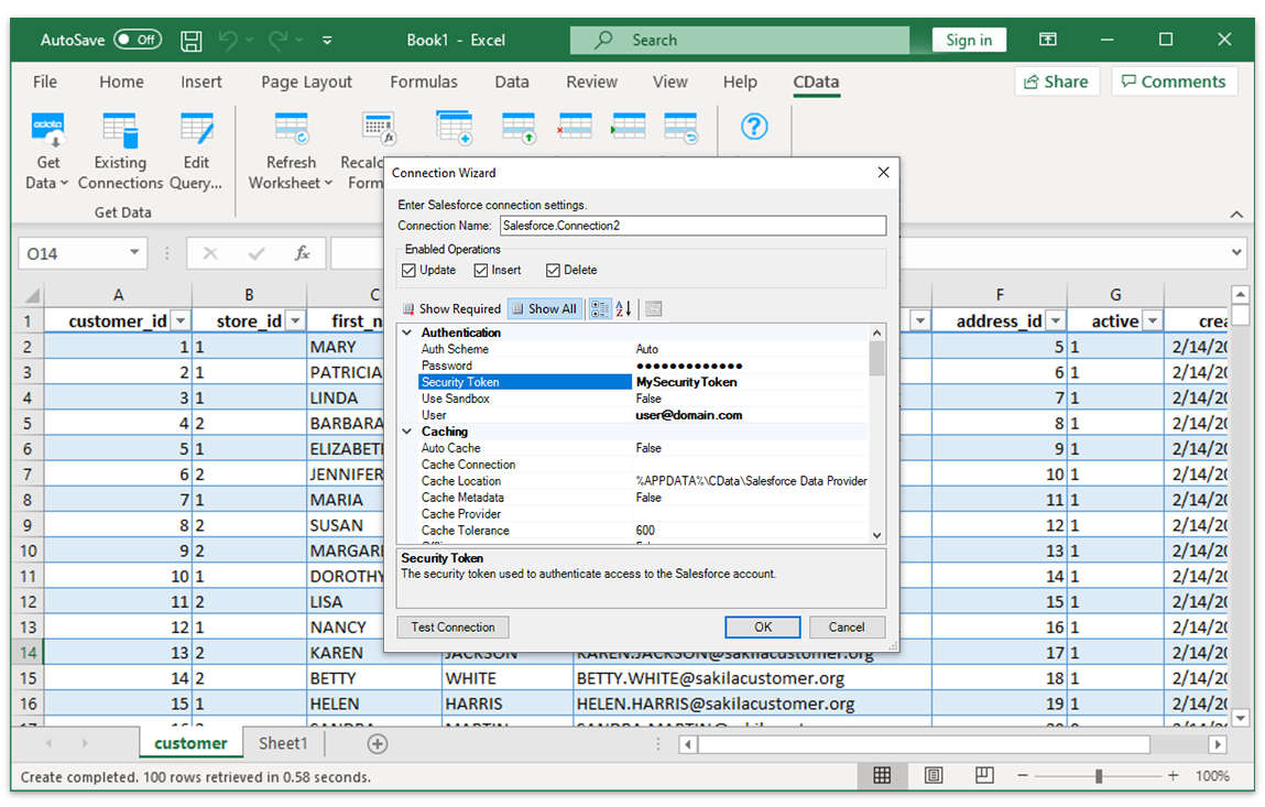 MariaDB to Excel, Excel to MariaDB: MariaDB Excel Add-In - CData