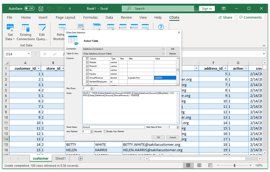 Office 365 to Excel, Excel to Office 365: Office 365 Excel Add-In - CData  Software