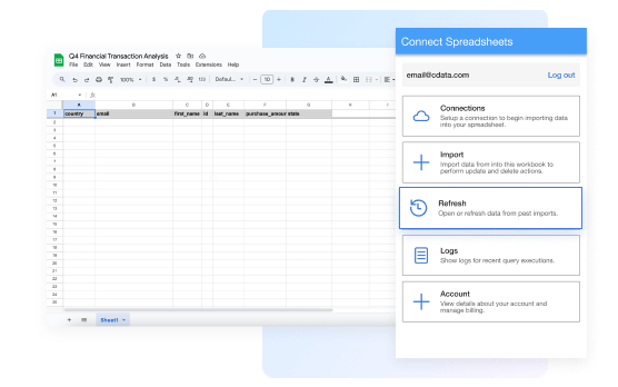 Connect to Sansan data in Google Sheets