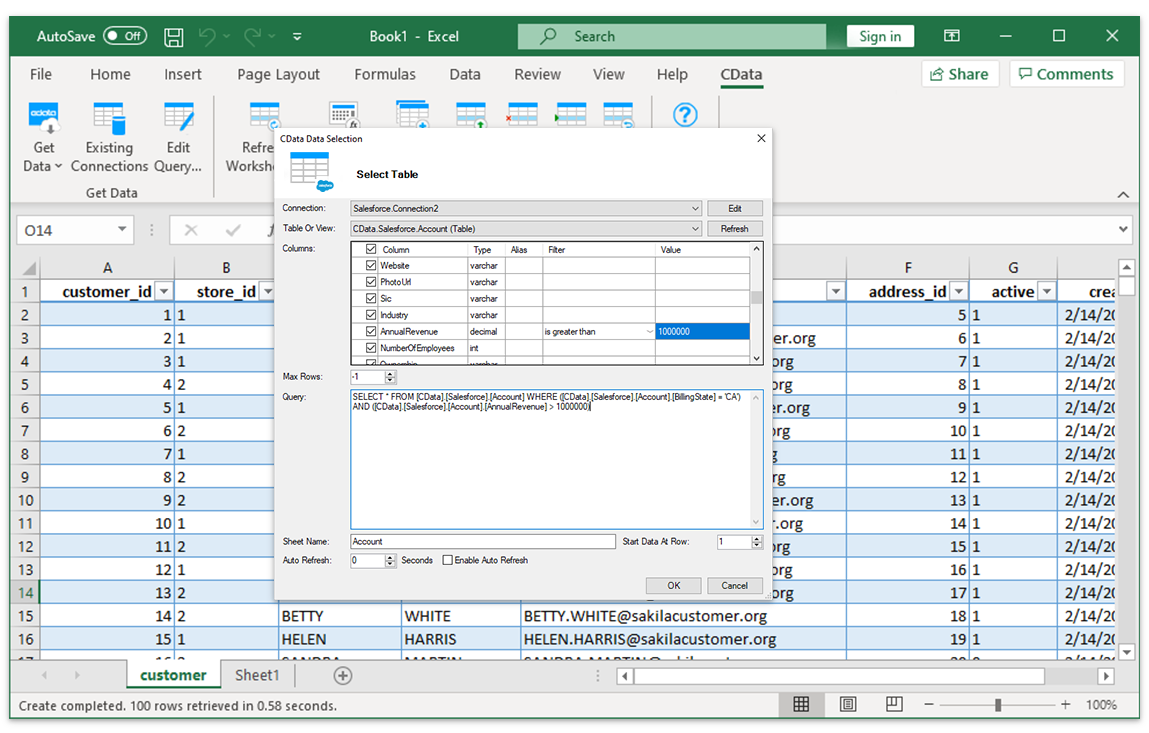 convert act by sage data