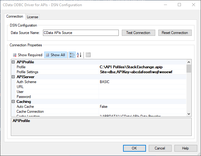 StackExchange Profile へのODBC DSN 作成