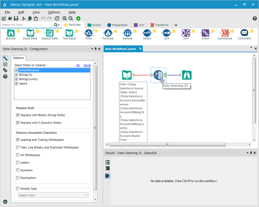 新しいData Cleansing toolの追加と設定.