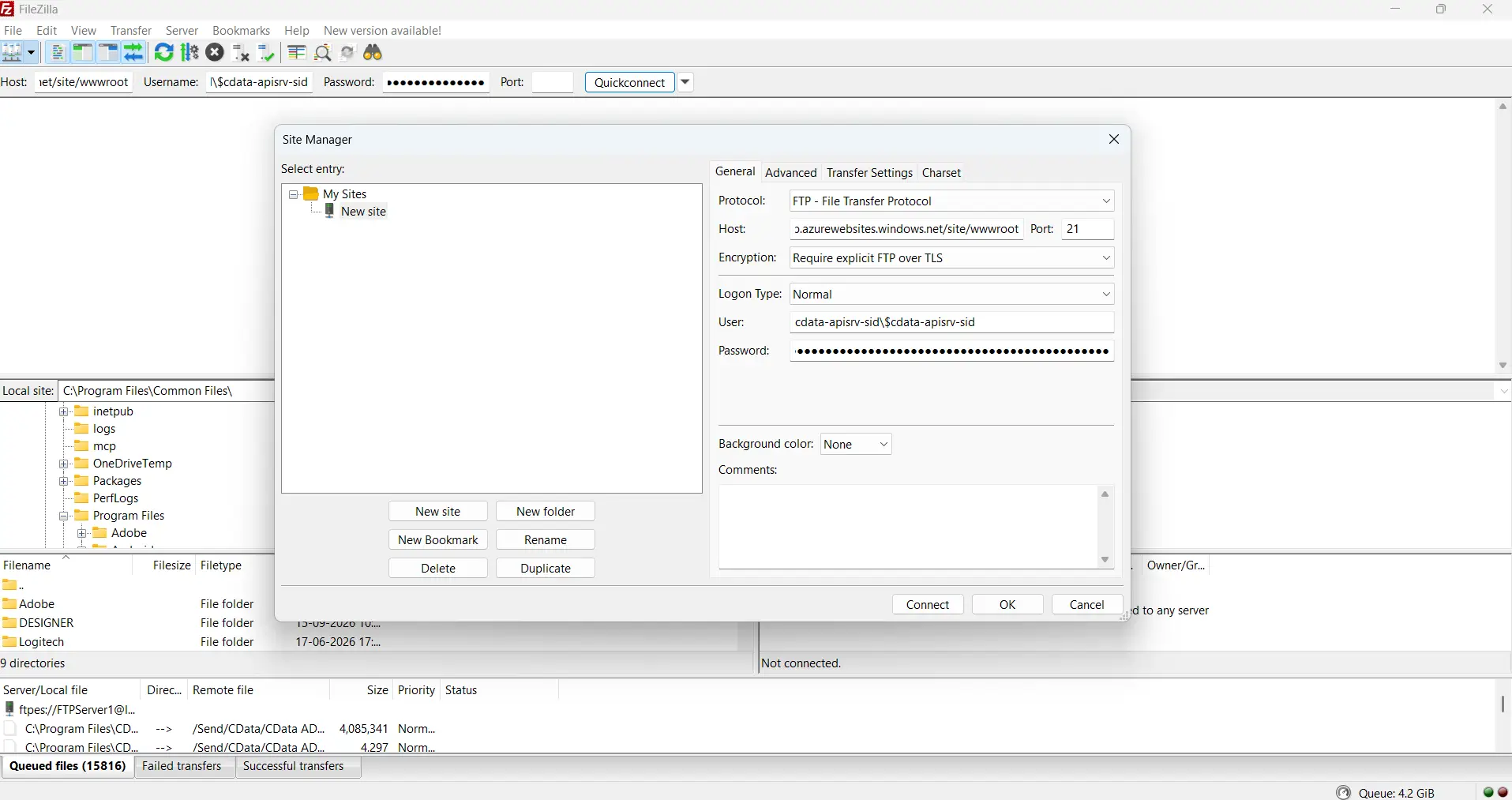 Connect your FPS client with credentials Connect your FPS client with credentials