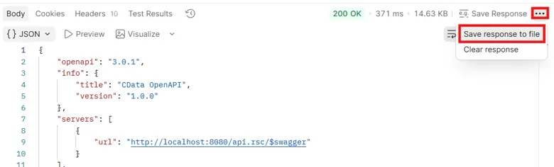 Saving the openapi.json file. Saving the openapi.json file.