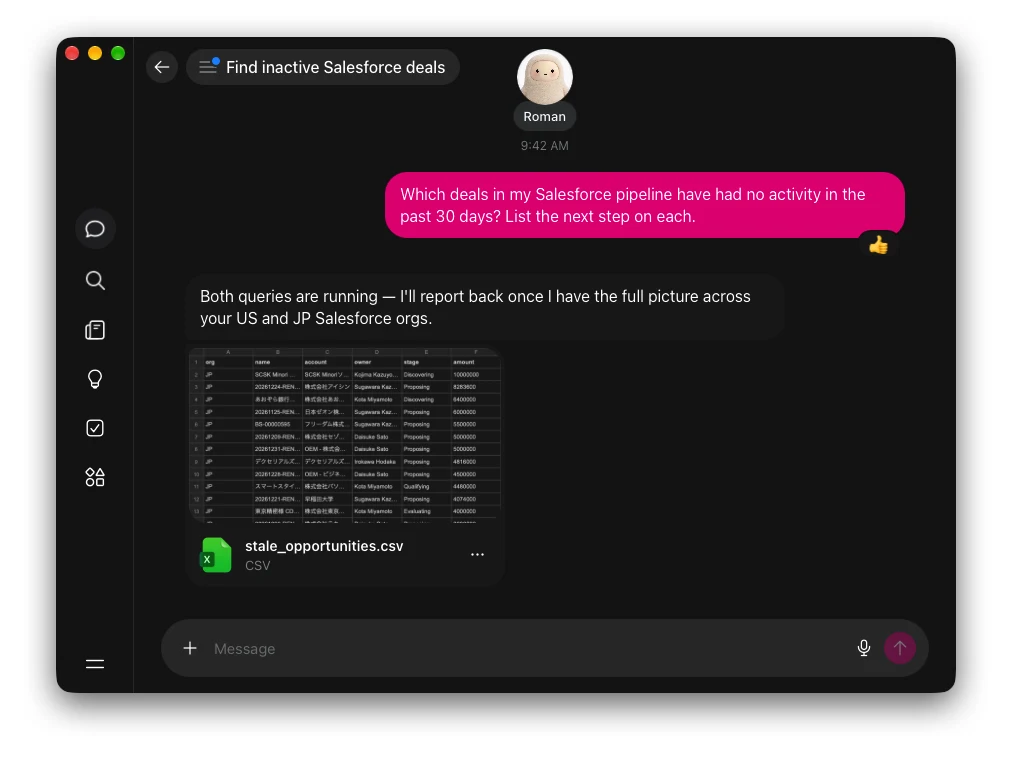 Querying live data from Muse