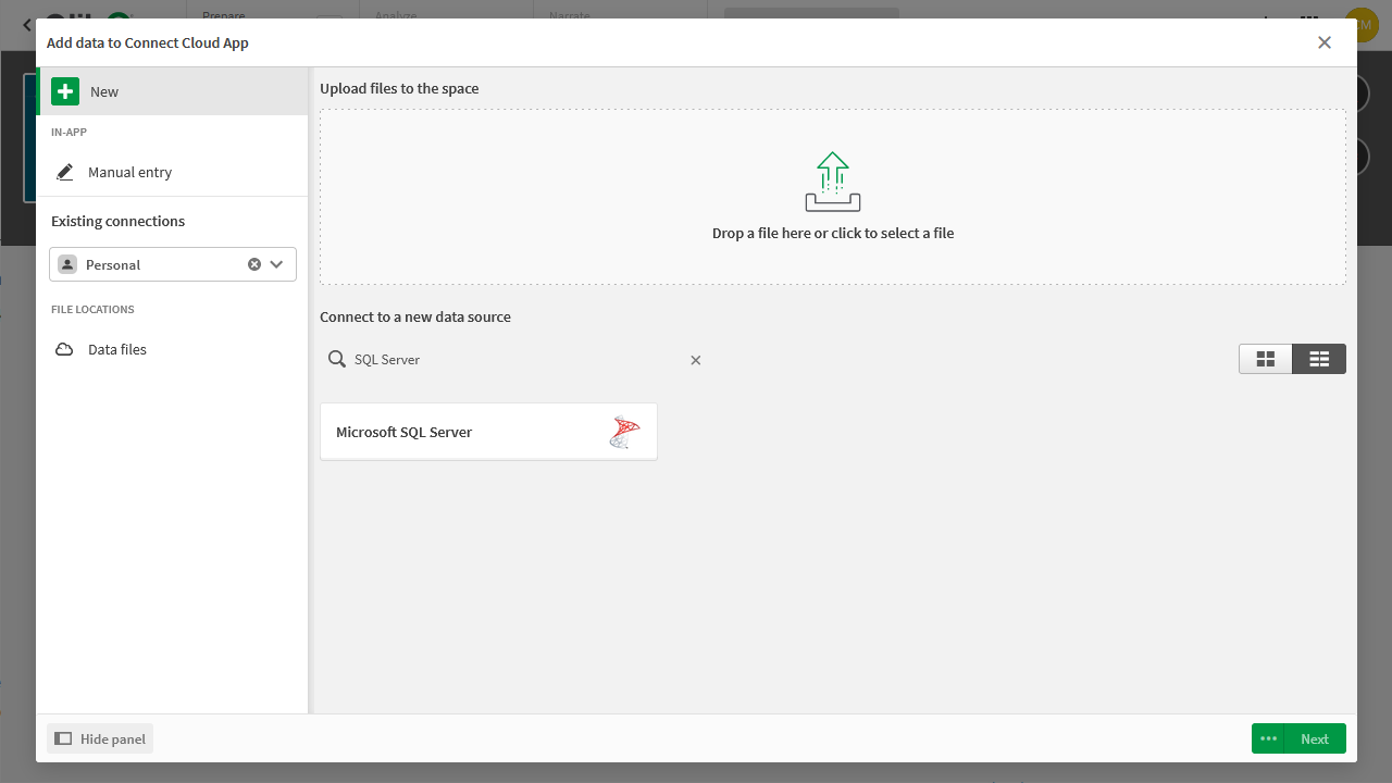 Selecting a connector