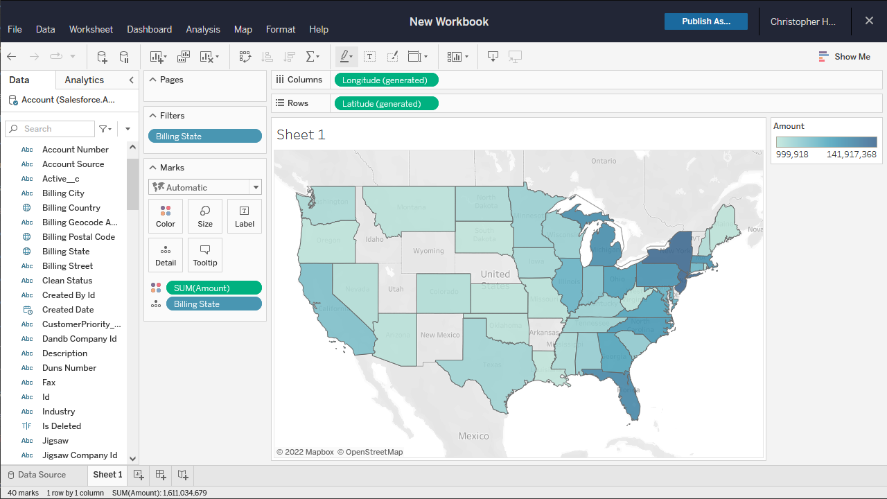 Tableau Cloud Dashboard