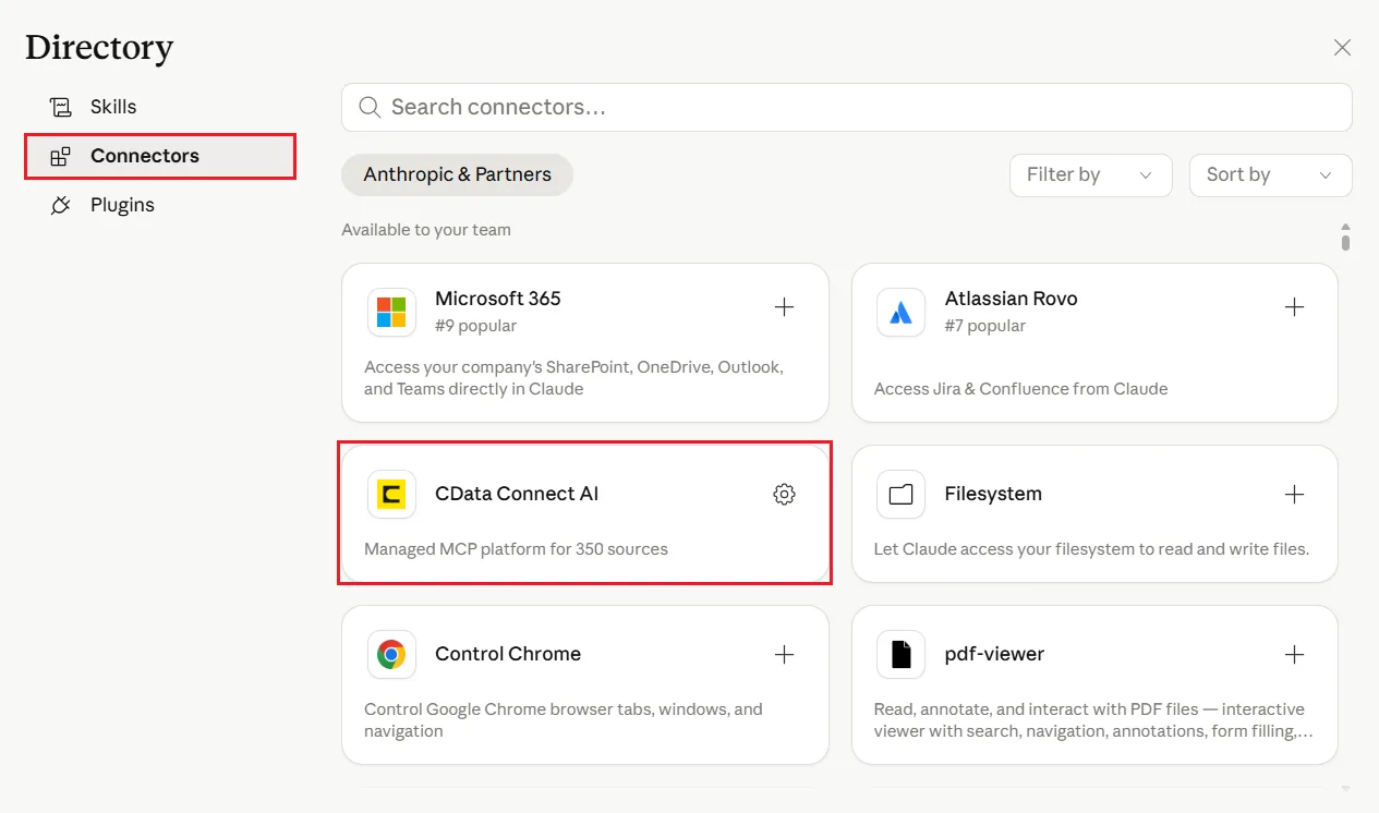 Search for CData Connect AI