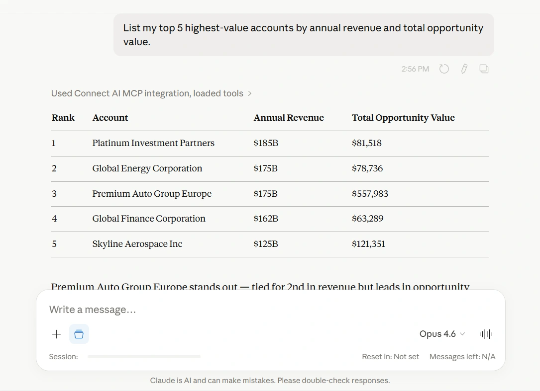 Exploring revenue operations data with Claude