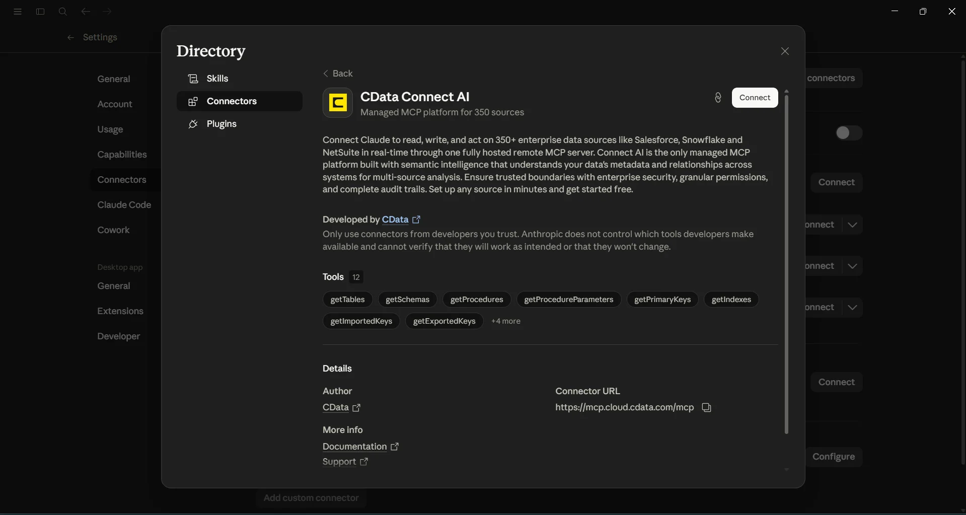 Connecting to CData Connect AI