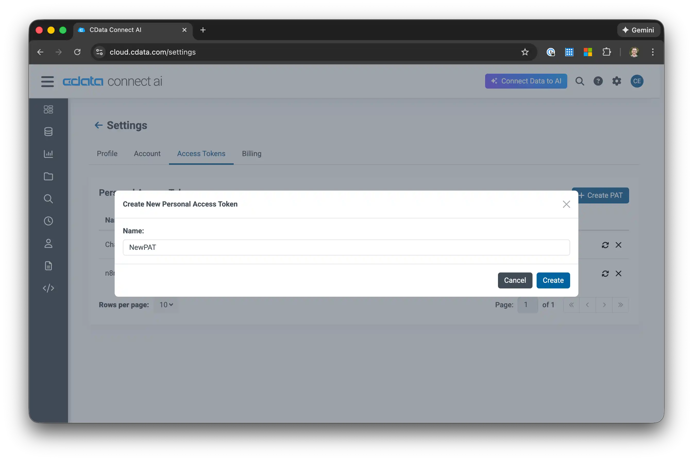 Creating a Personal Access Token