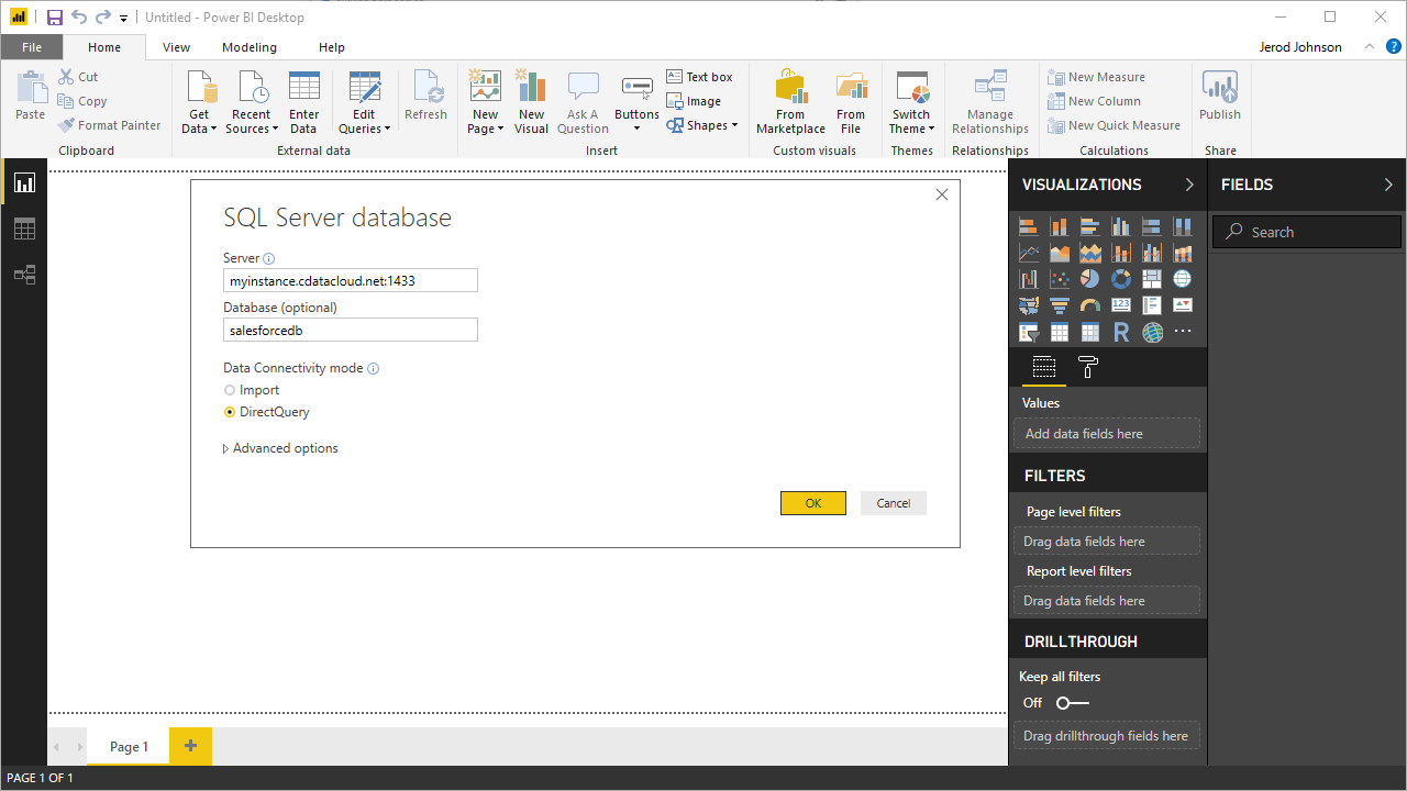 Connect to Cdata Connect Cloud instance