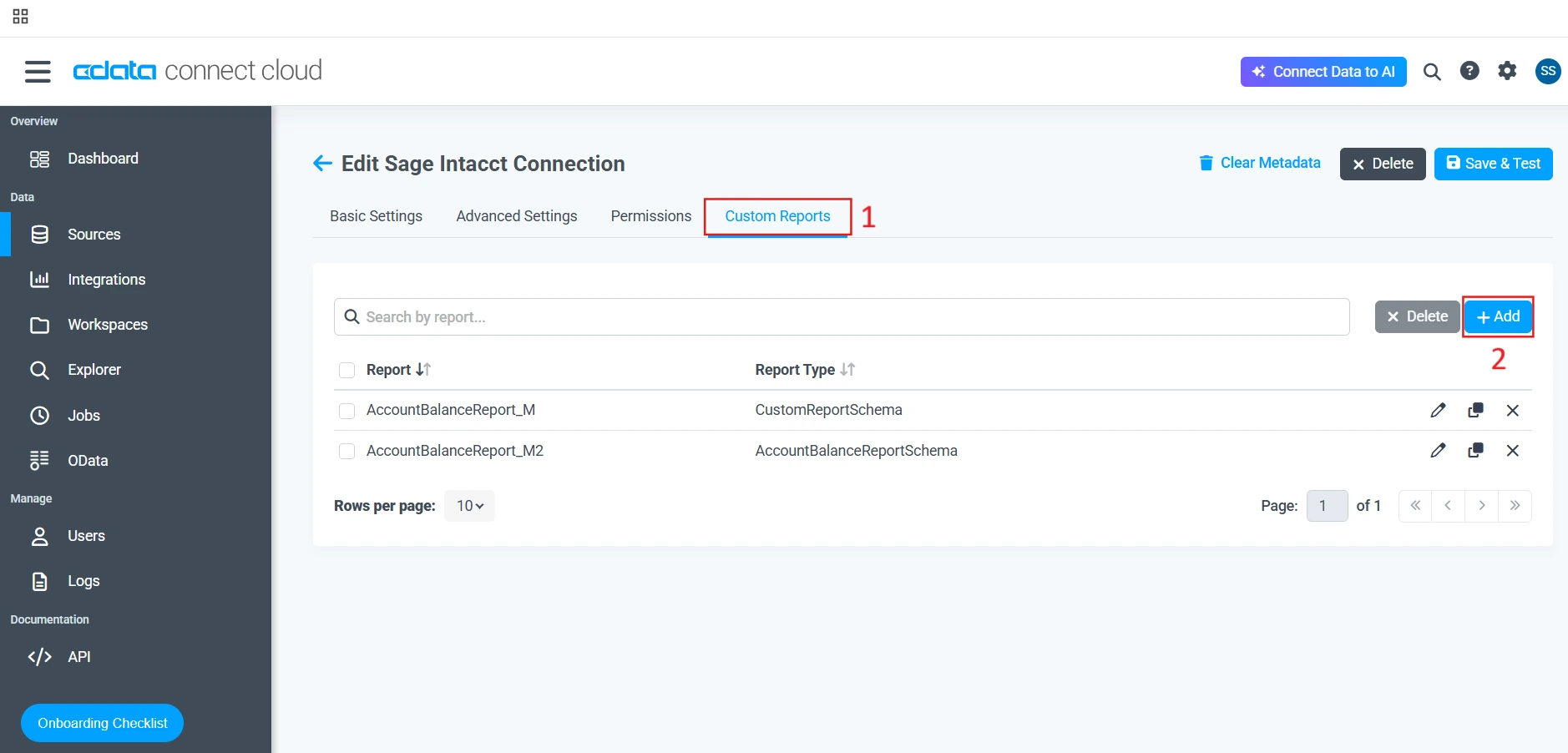 Create new Custom Report