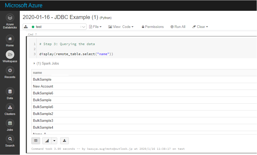 Displaying Greenplum Data