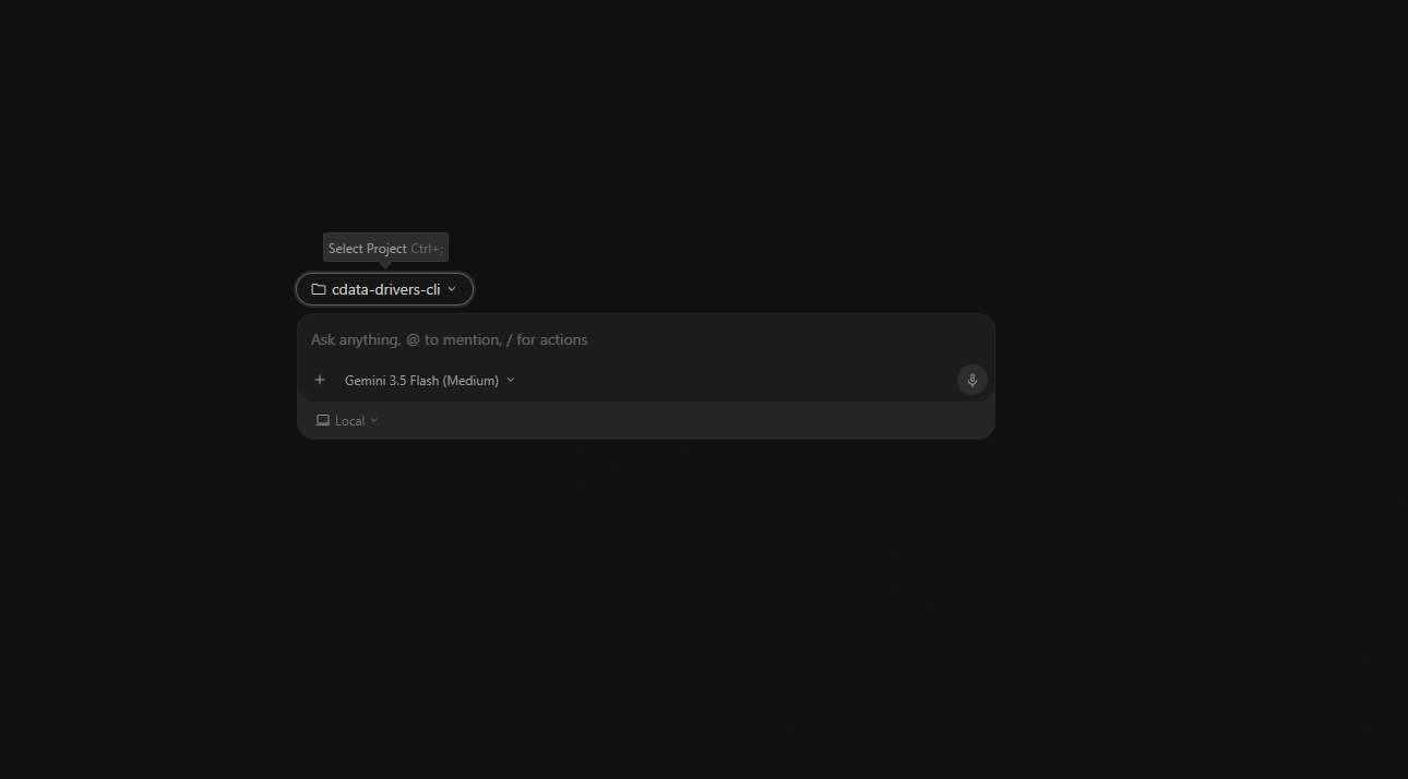 Selecting the working directory