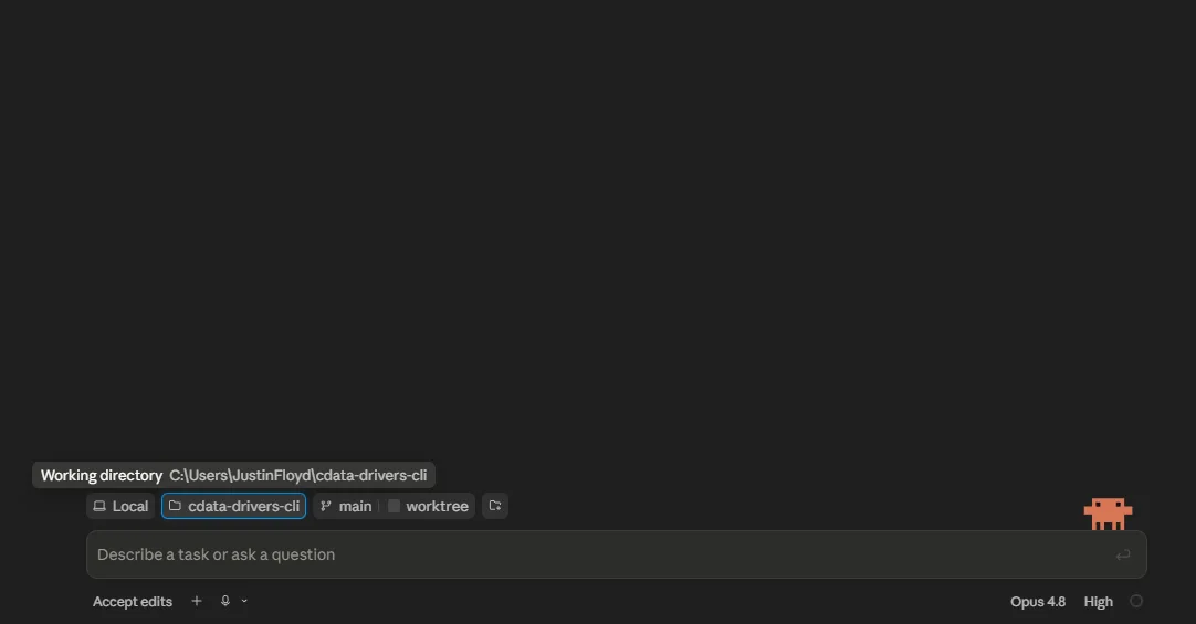 Start Claude Code in the desktop application