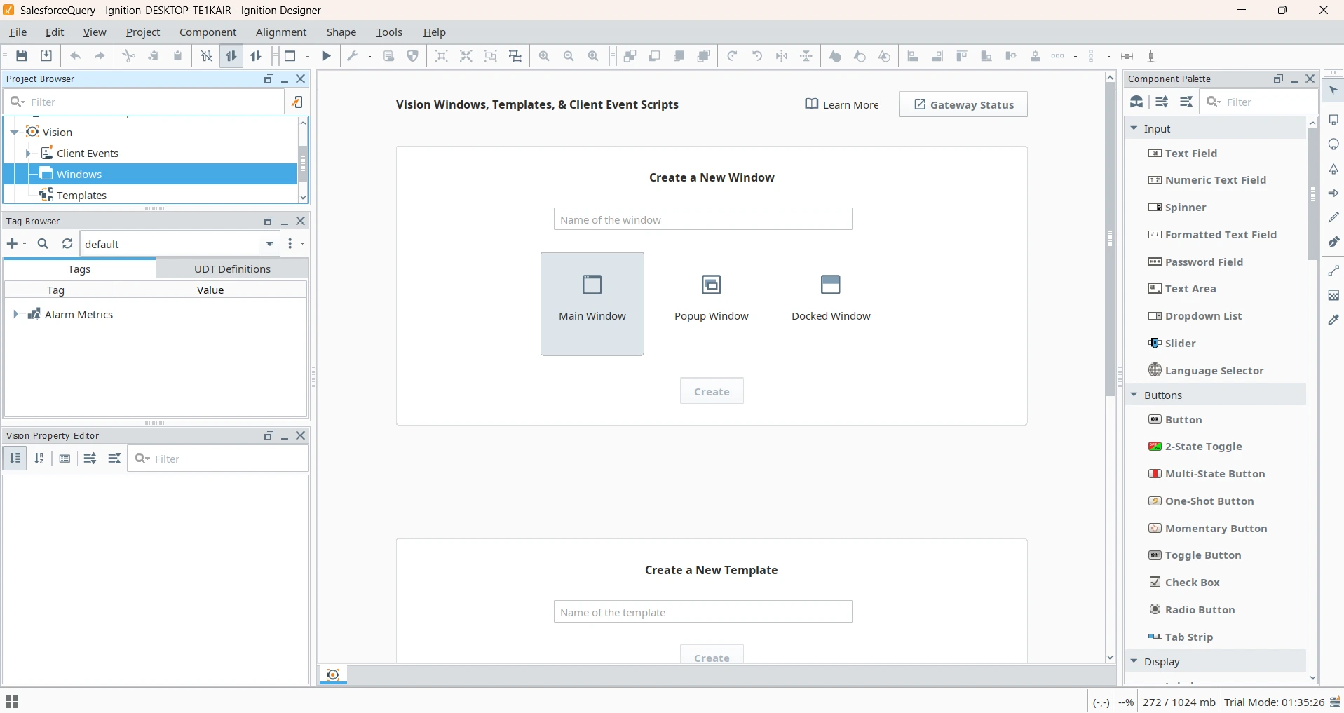 Ignition Designer main window