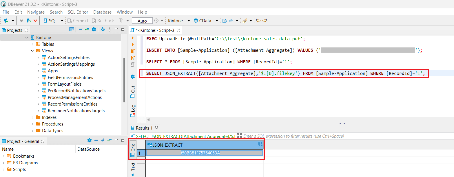 Extract the FileKey value