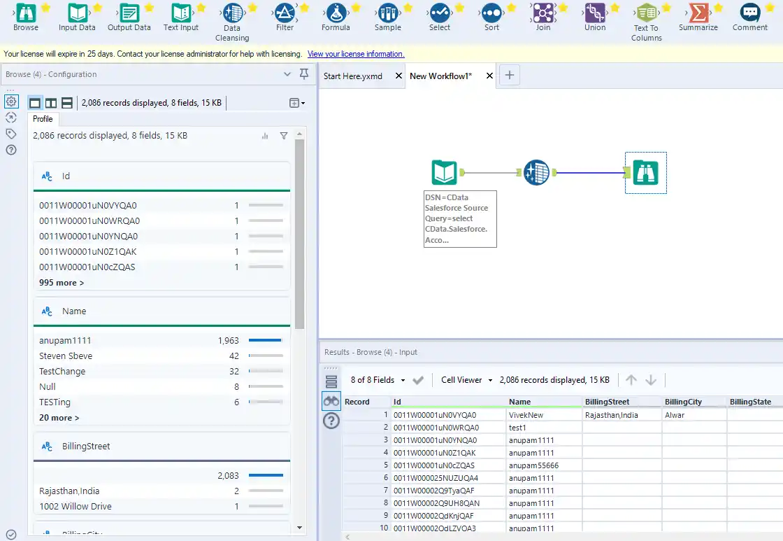 Prepare, Blend, and Analyze Oracle Data in Alteryx Designer (ODBC)