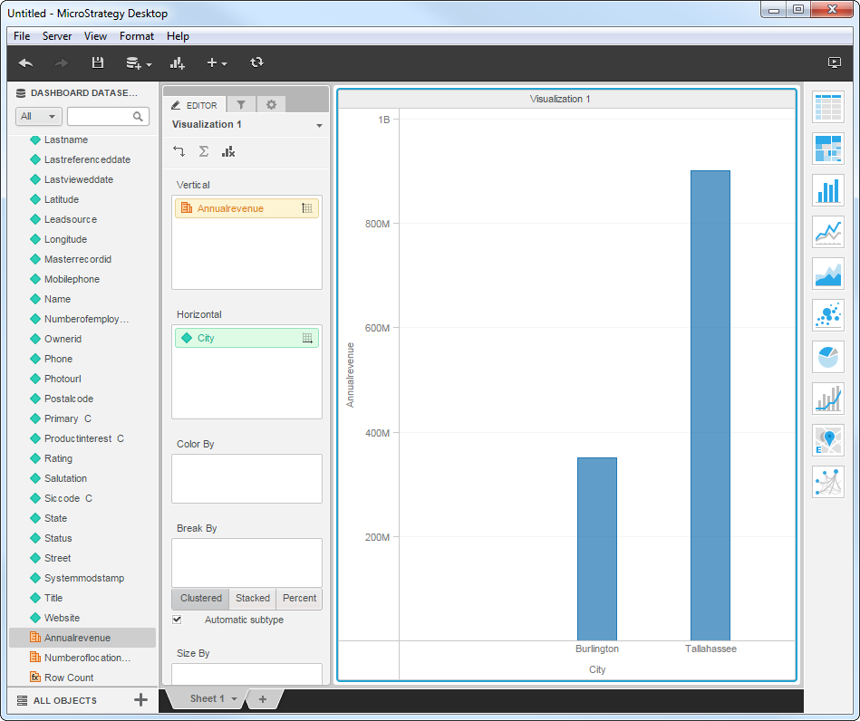 A bar chart showing up-to-date data.