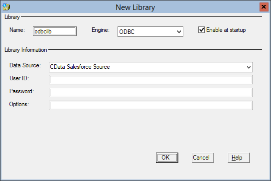 Creating a library for Slack in SAS.