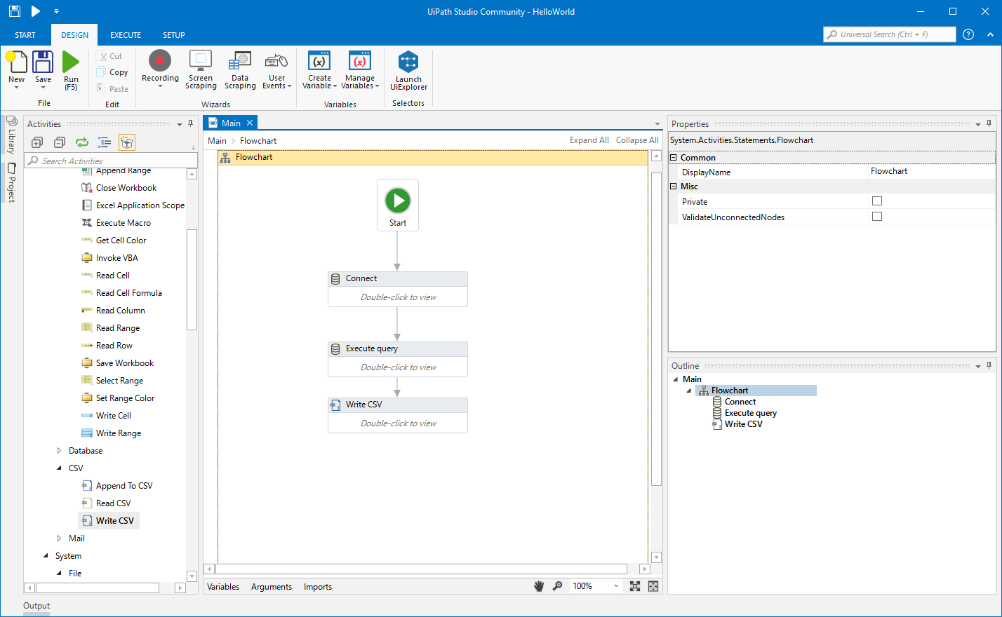 Create an RPA Flow that Connects to Microsoft Exchange Data in UiPath Studio