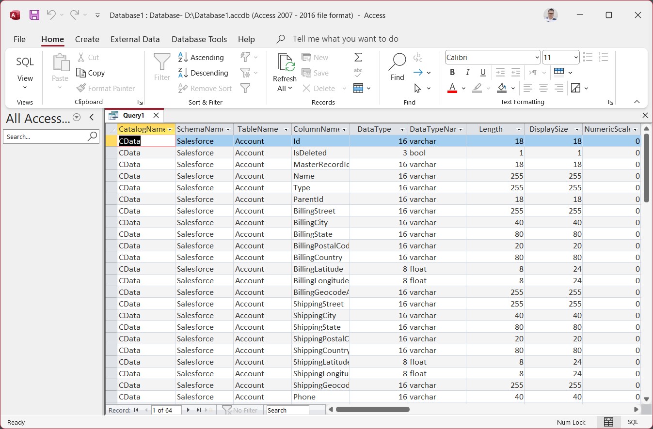 Viewing Query Execution Results