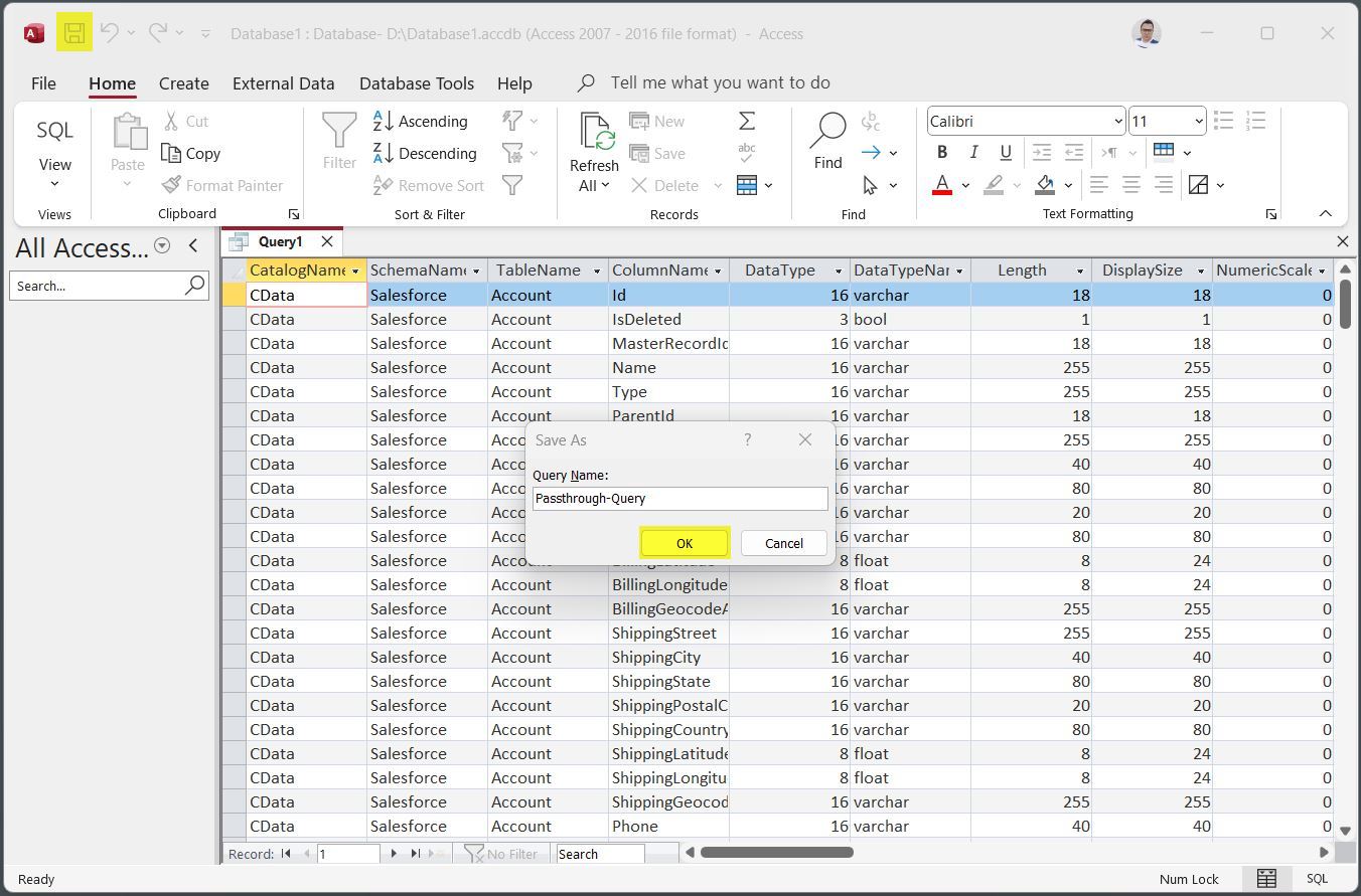 Saving the Pass-Through Query