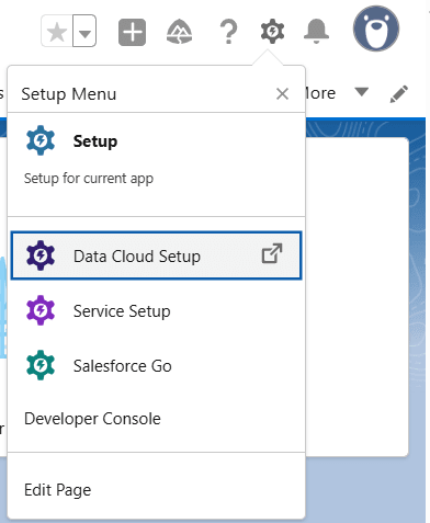 Select Data Cloud Setup