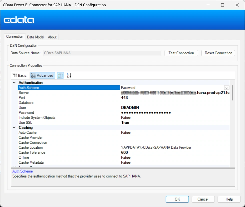 CData Power BI Connector for SAP HANA — DSN Configuration CData Power BI Connector for SAP HANA — DSN Configuration