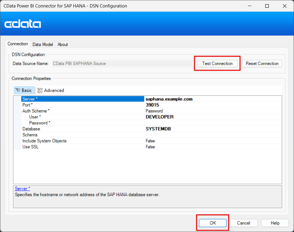 CData Power BI Connector for SAP HANA — DSN Configuration CData Power BI Connector for SAP HANA — DSN Configuration