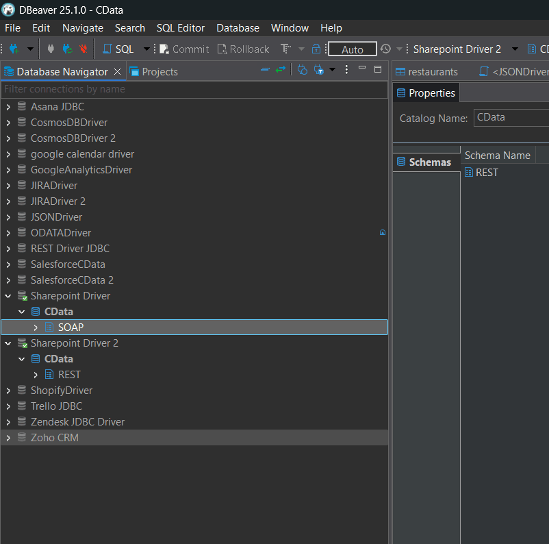 External IDE connection External IDE connected to SharePoint driver