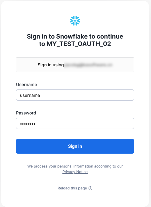 Signing into your Snowflake account