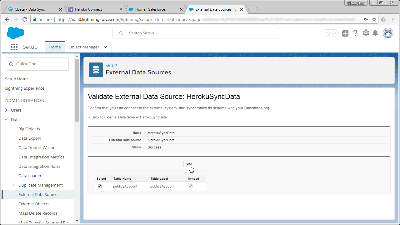 External systems. External synchronization. Salesforce record Level Security. Tax code Salesforce screenshot. Automatically synchronize with the Official DCF.