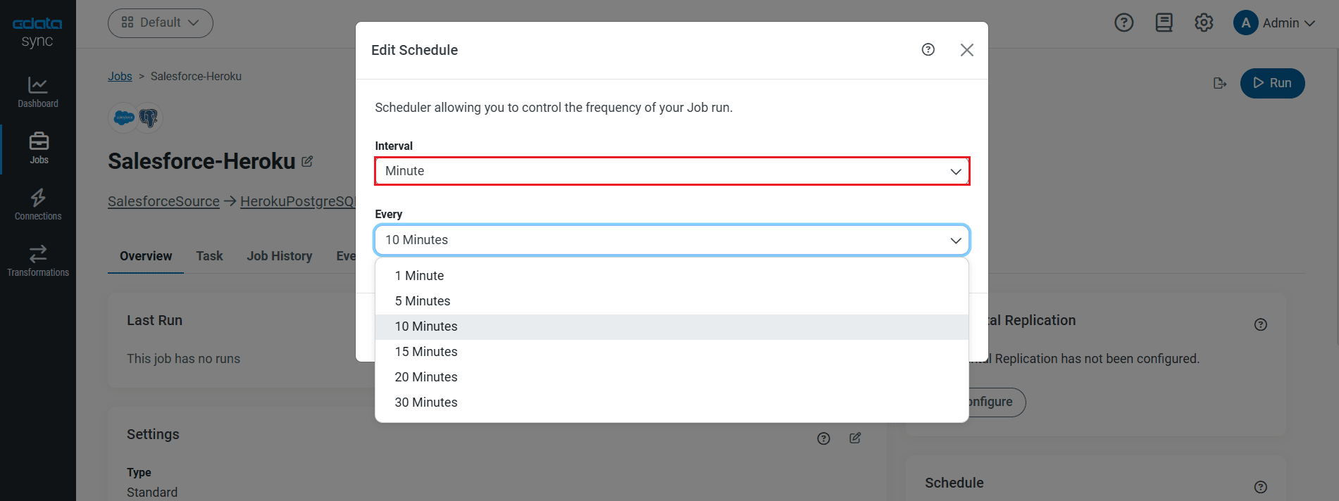 Schedule your job to run automatically.