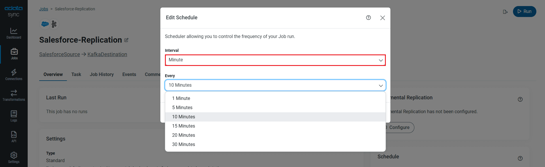 Schedule your job to run automatically.