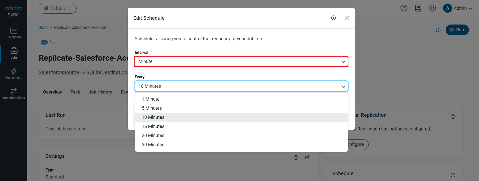 Schedule your job to run automatically.