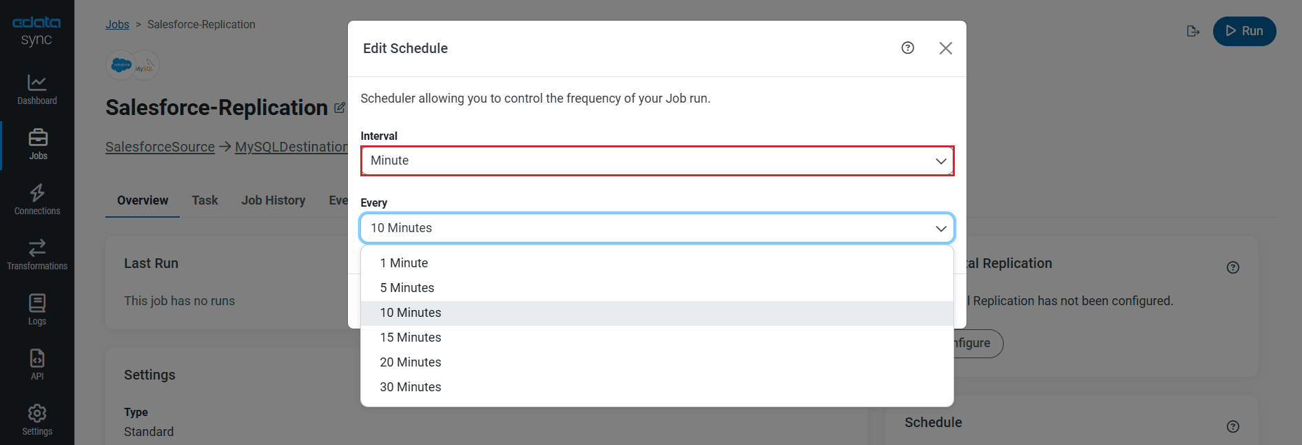 Schedule your job to run automatically.