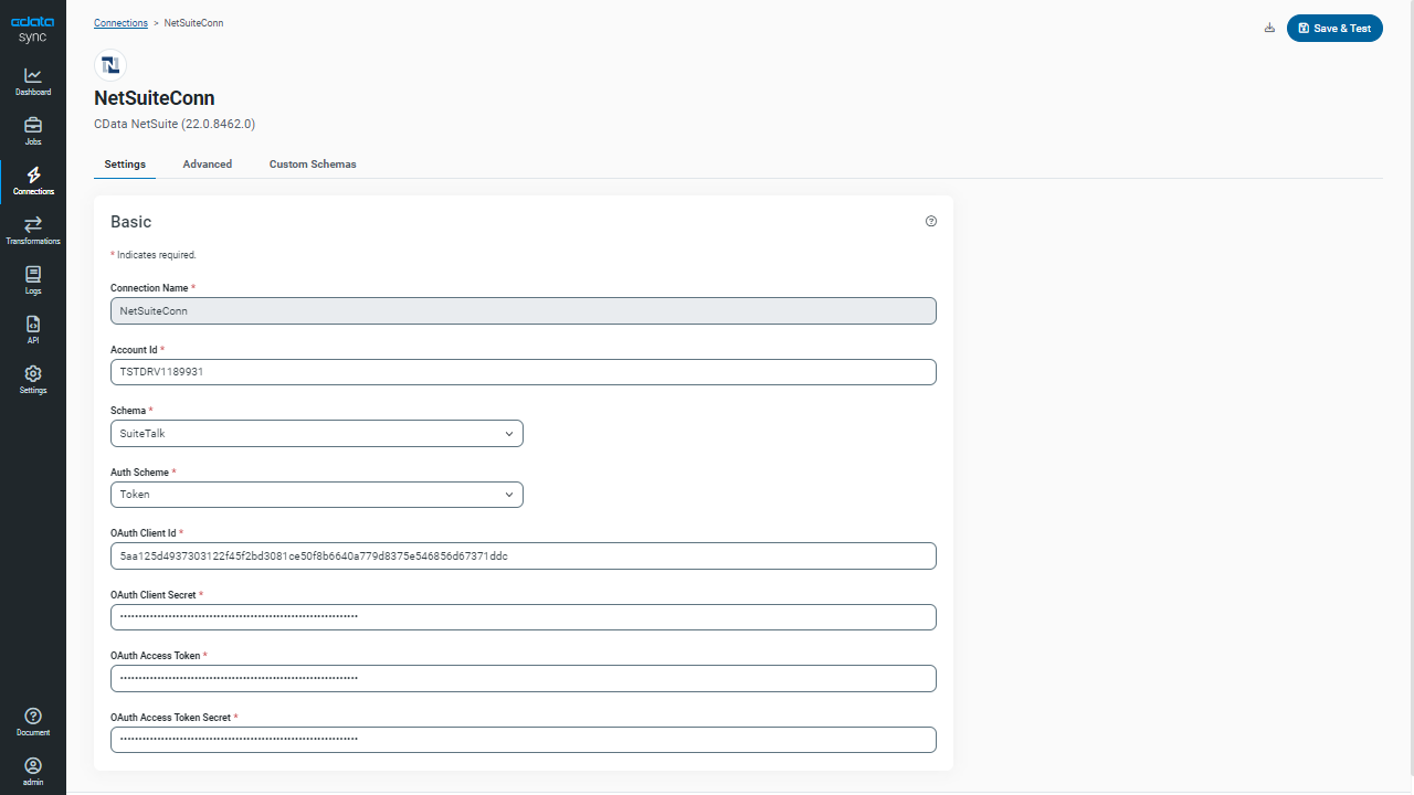 Connecting to NetSuite