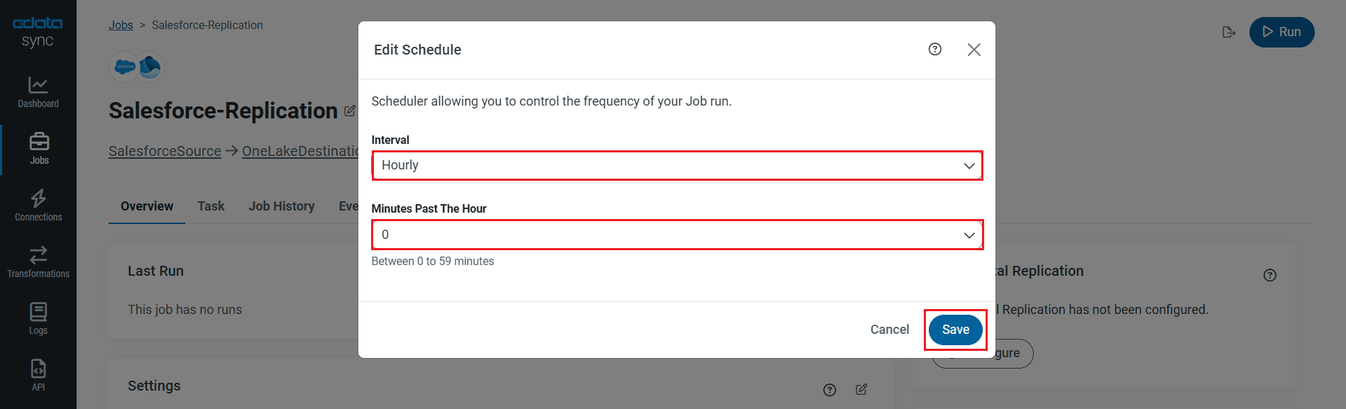 Schedule your job to run automatically.
