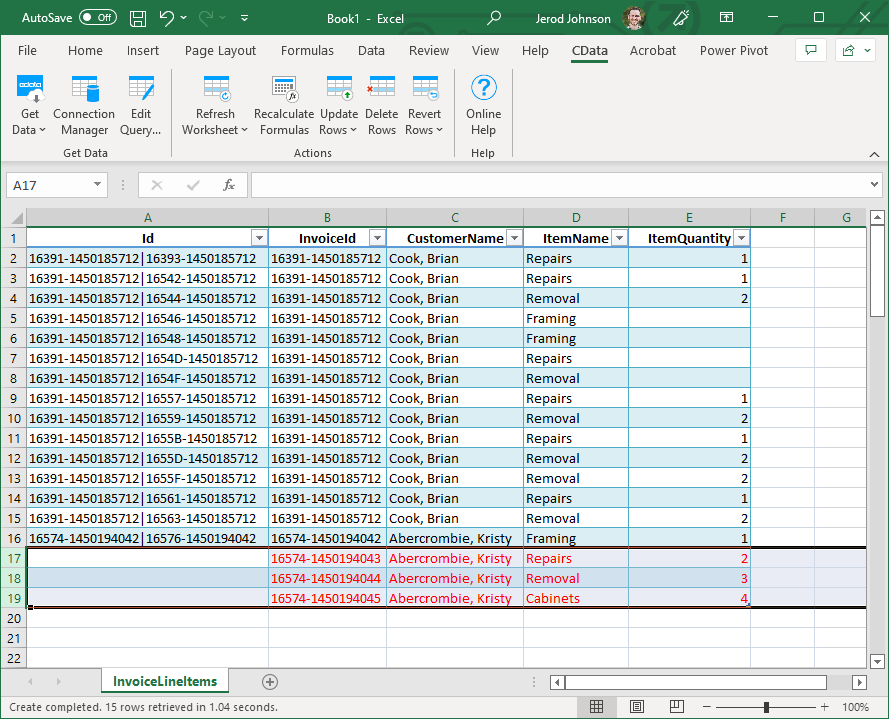 insert invoices with the excel add in for quickbooks simply invoice