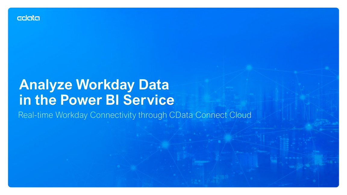 Analyze Workday in the Power BI Service